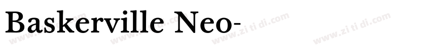 Baskerville Neo字体转换